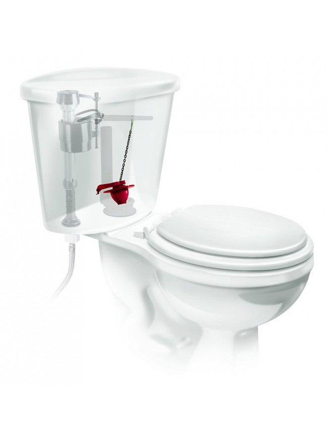 Fluidmaster 502P21 PerforMAX Universal Water-Saving Long Life Toilet Flapper for 2-Inch Flush Valves, Adjustable Solid Frame Design, Easy Install, Red, 1 pack - Image 2