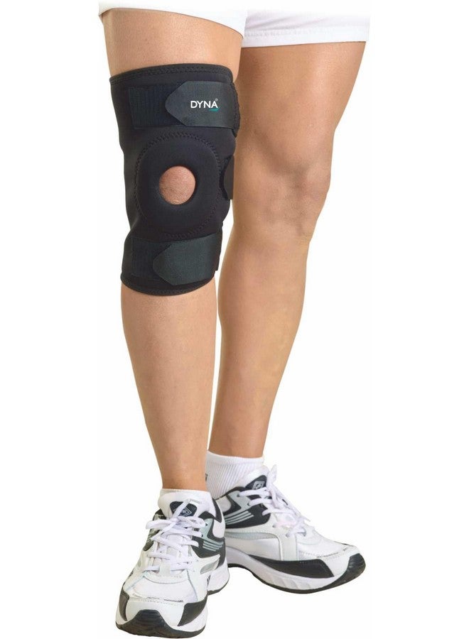DYNA دعم الركبة ديناميكي - غطاء ركبة بتصميم مفتوح للرضفة لتتبع الرضفة - دعم ركبة يلتف حولها - عالمي - Image 1