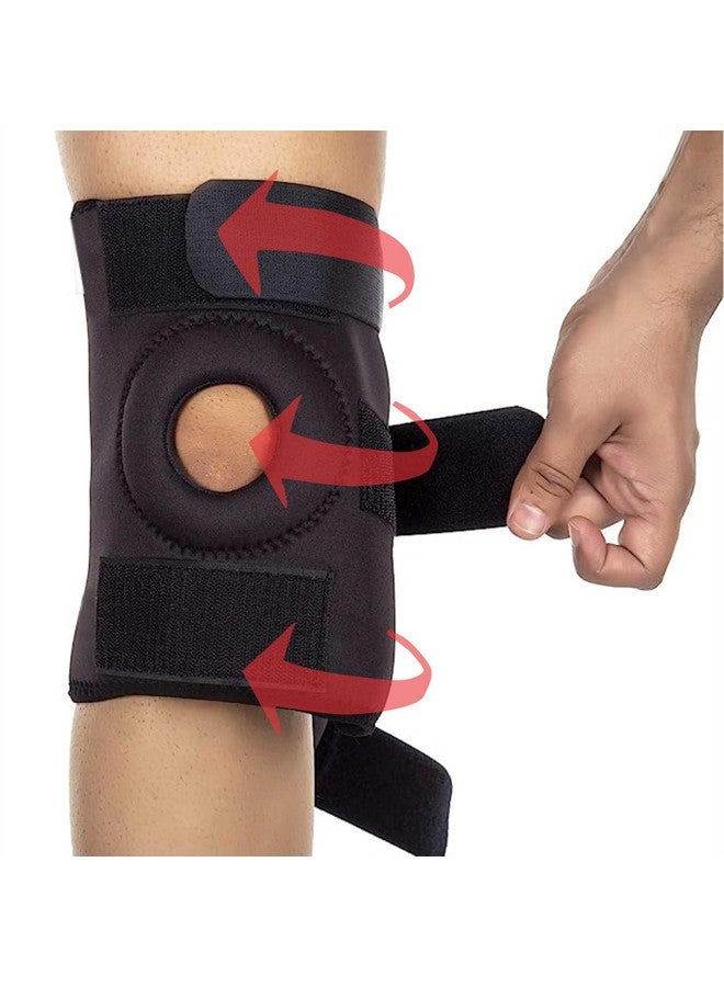 DYNA دعم الركبة ديناميكي - غطاء ركبة بتصميم مفتوح للرضفة لتتبع الرضفة - دعم ركبة يلتف حولها - عالمي - Image 3