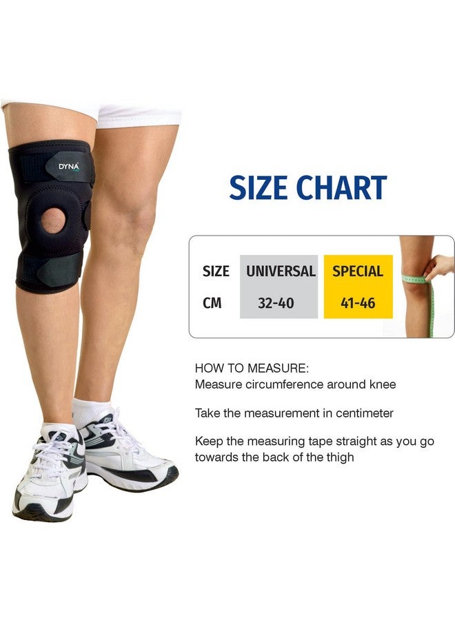 DYNA دعم الركبة ديناميكي - غطاء ركبة بتصميم مفتوح للرضفة لتتبع الرضفة - دعم ركبة يلتف حولها - عالمي - Image 5