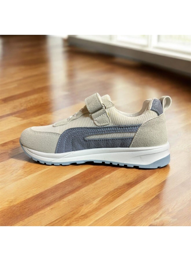 Kids Lightweight Casual Sneakers with Velcro Strap, Breathable Sole - Image 1