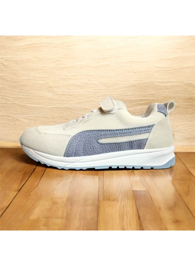 Kids Lightweight Casual Sneakers with Velcro Strap, Breathable Sole - Image 3