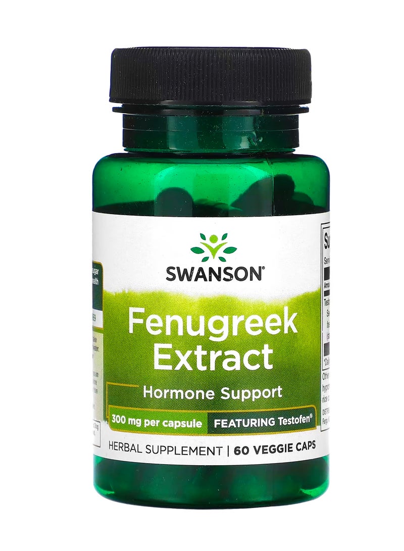 SWANSON Fenugreek Extract 300 mg 60 Veggie Caps