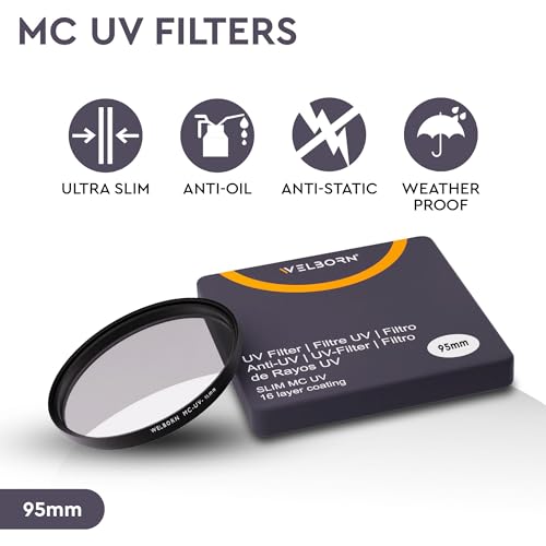 WELBORN UV Protection Lens Filter 95mm, Ultra Slim, Anti Scratch, Multi Coated 16 Layer for DSLR and SLR's - Image 3