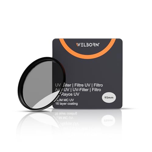 WELBORN UV Protection Lens Filter 95mm, Ultra Slim, Anti Scratch, Multi Coated 16 Layer for DSLR and SLR's - Image 1