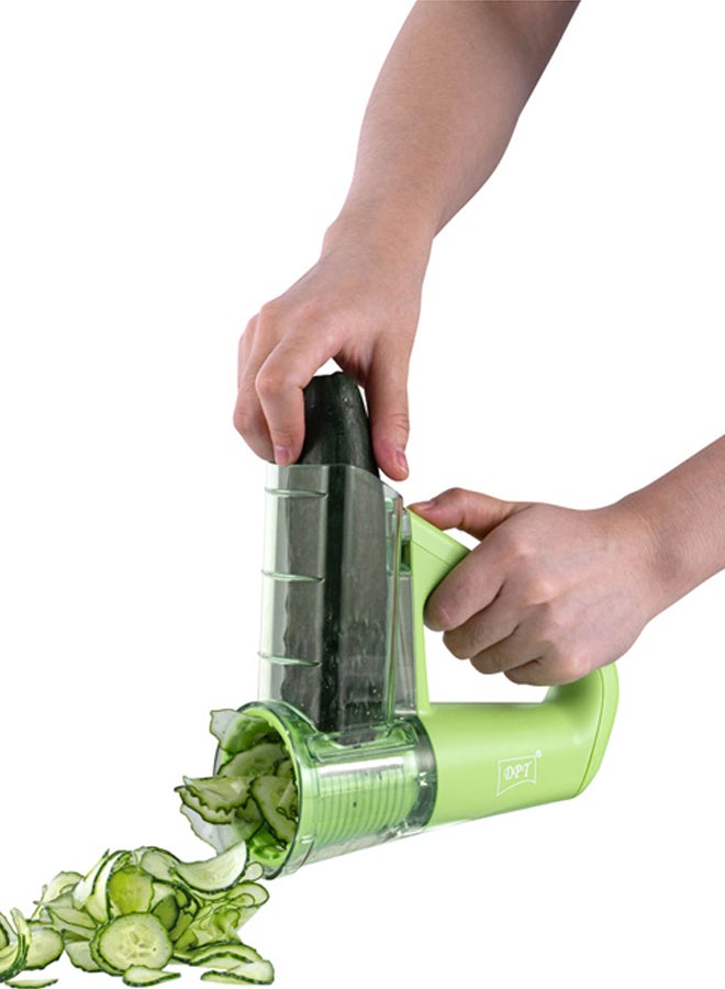 DPT قطاعة خضار وفواكه، قطاعة متعددة الاستخدامات، خضراء، الحجم 18*7.5*17.5 سم - Image 3