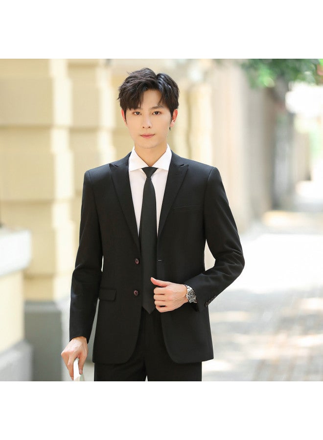 ROMON Top + Pants】comfortable Men's Suit, Slim-fit Gentleman's Wedding Suit Set For Men - Image 5