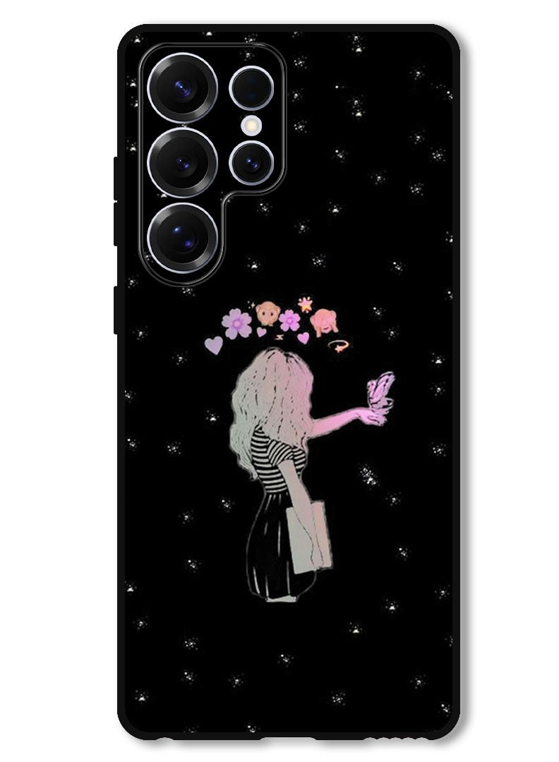 Theodor Protective Case Anti Scratch Shock Proof Bumper Cover For Samsung Galaxy S25 Ultra Girl Butter - Image 1