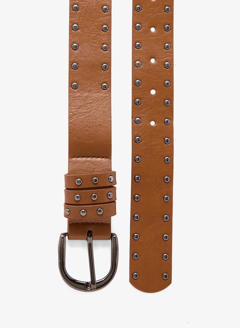 Ginger Studded Belt