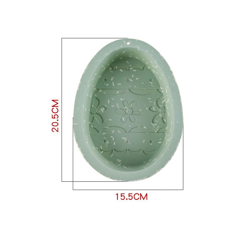 VOSAREA Egg Cake Pans: Silicone Easter Egg Mold Jumbo Easter Mould Cake Chocolate Mold Silicone Candy Biscuit Tray for Baking Supplies Party Decorations - Image 2