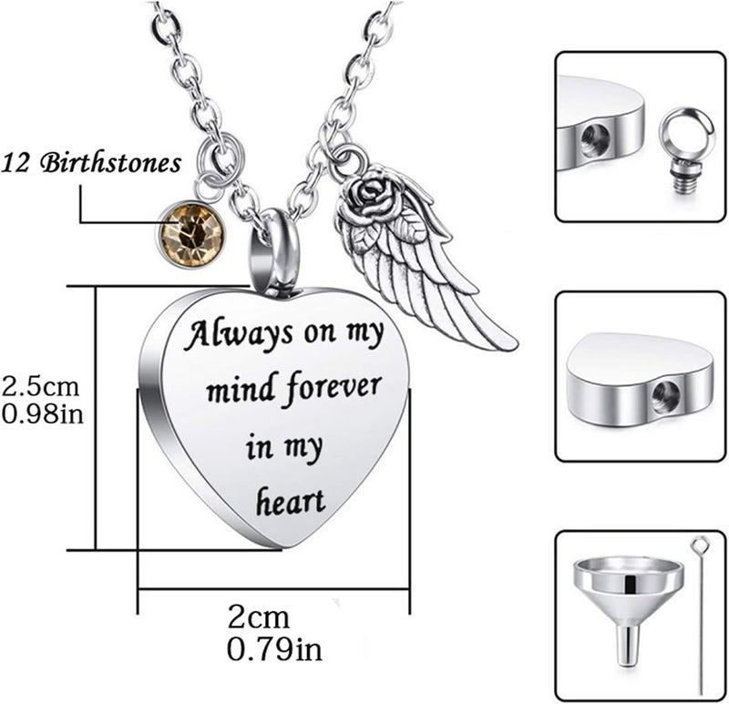 Memory Pet Cremation Necklace Ashes Jewelry Ashes Necklace - Image 3