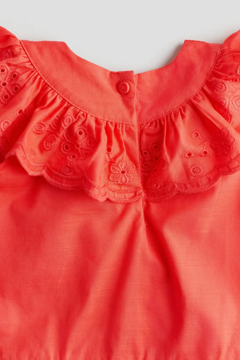 H&M Frill-trimmed cotton dress