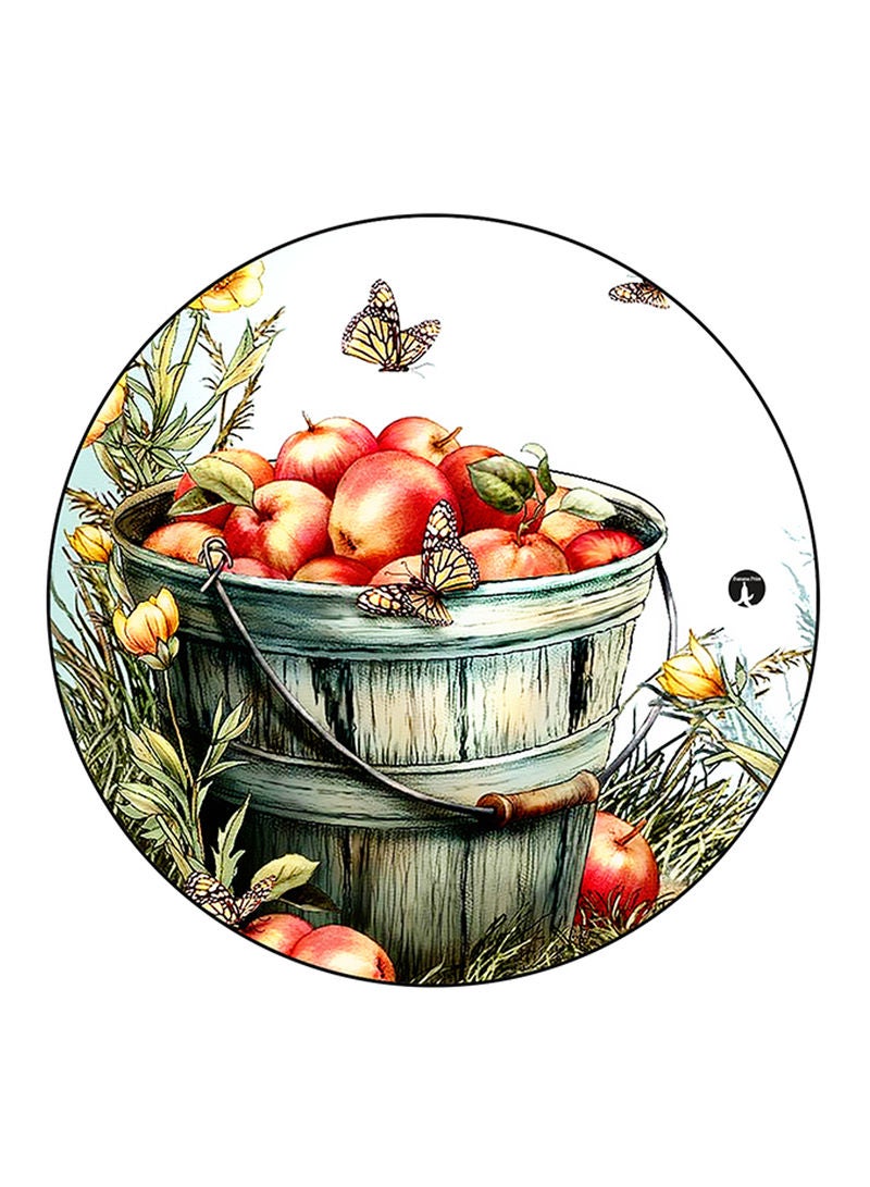 RKN Food Printed Round Pin Badge Multicolour - Image 1