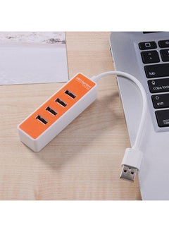 نيبمينينت سلك كابل محول مع مقسم مزود بموزع به 4 منافذ USB عالي السرعة 480 ميجابت في الثانية برتقالي  - Image 3