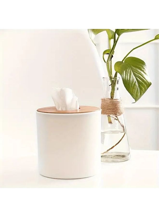 حامل مناديل الخيزران الأبيض لتعزيز جماليات غرفة النوم - Image 3