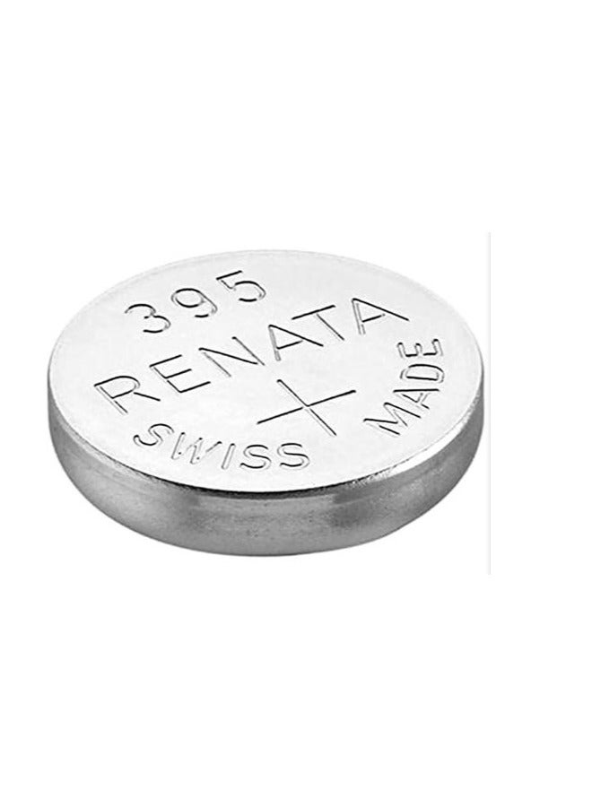 Renata 2 Pieces Renata Watch Battery 395/SR927SW Swiss made Silver 1.55 V - Image 2