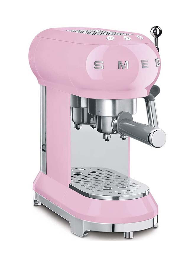 سميج آلة صنع قهوة إسبريسو بتصميم جميل وكلاسيكي من فترة الخمسينيات 1350.0 W ECF01PKUK وردي - Image 1