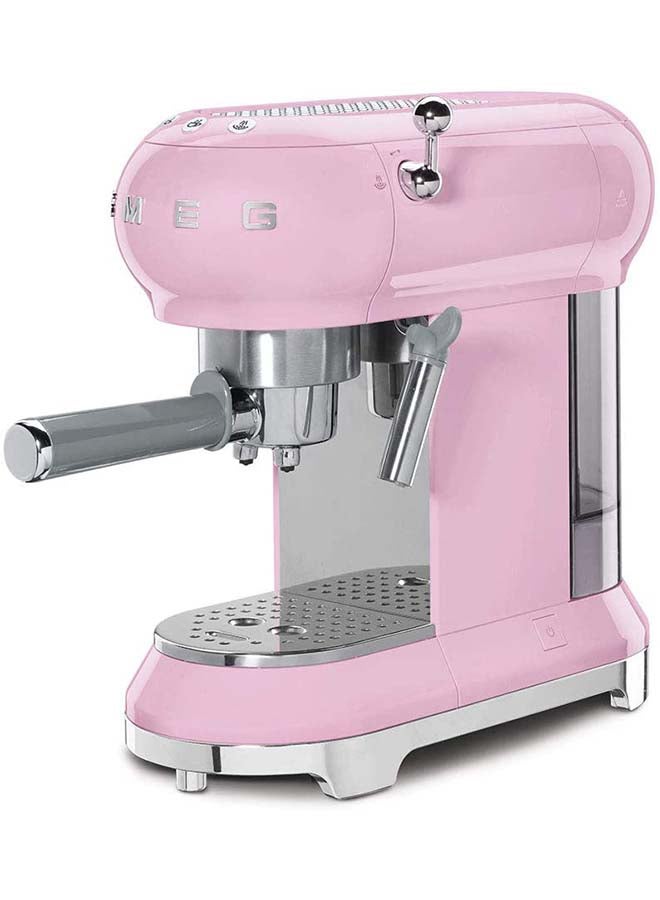 سميج آلة صنع قهوة إسبريسو بتصميم جميل وكلاسيكي من فترة الخمسينيات 1350.0 W ECF01PKUK وردي - Image 3