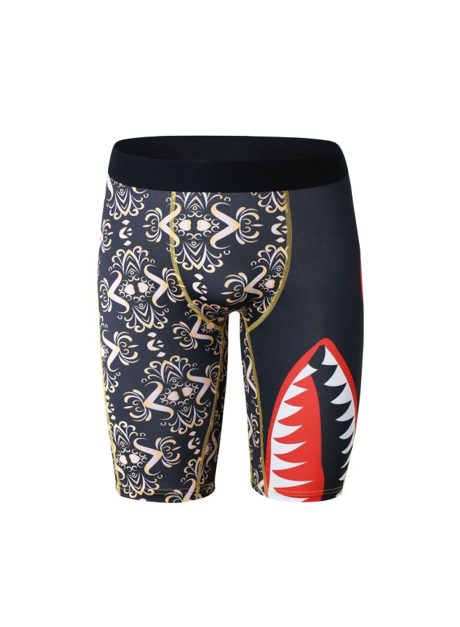Lengthened Sports Boxer Panties Breathable Sweat-wicking Men's Sports Panties Thin Animal Print Men's Underwear
