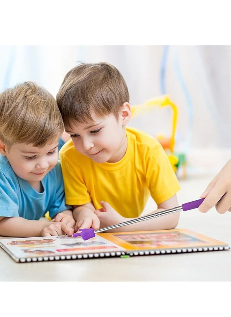 phomemo Telescopic Teachers Pointer, 4pcs Extendable Hand Pointer Finger Pointer Stick Pointer Stick Presenter Whiteboard Pointer for Elementary School Kindergarten Teacher, Classroom Supplies  - Image 4