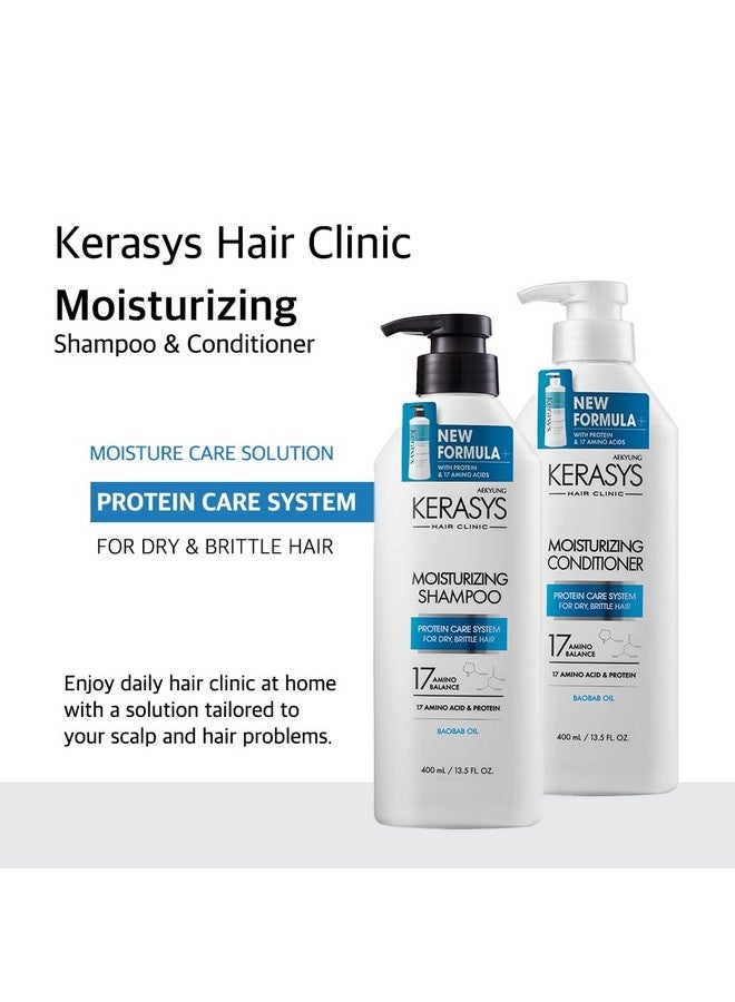 Kerasys Hair Clinic Protein Care System For Dry Brittle Hair Baobab Oil Moisturizing 20.2 Fl Oz / 600 Ml (Conditioner 1-Pack)  - Image 3