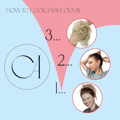 CAISHA Messy Scrunchie Bun Voluminous Wavy Hairpiece Heat-resistant Synthetic Fibres Brown Mix G26A L - Image 4