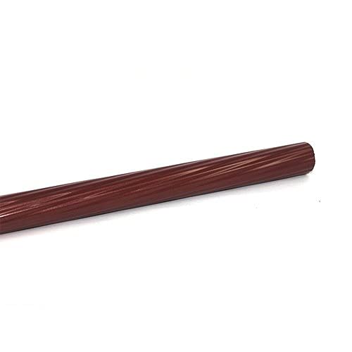 RAB Curtain Pipe Spiral MS, for Home, Door, Windows, (PC Spiral, Teak Wood, Pipe, 25 mm Diameter) (3.5 FT) - Image 1