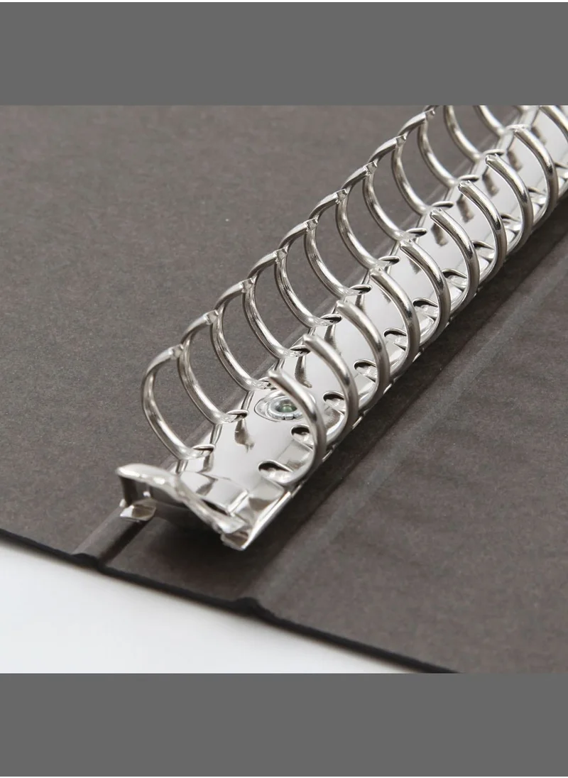 MUJI Binder, 26 Rings, B5, Dark Grey