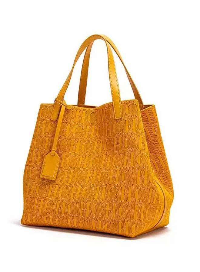 CH CH CHCH Women's Large-capacity Shopping Bag, Simple Casual Commuter Bag, Shoulder Bag - Image 1