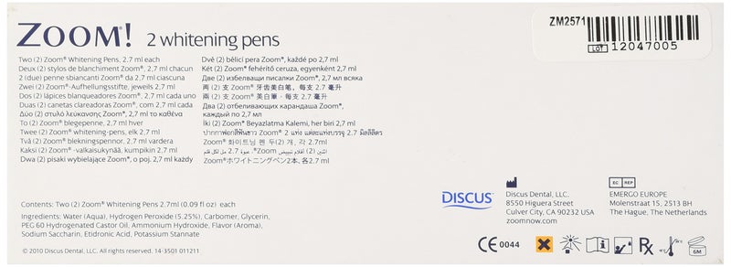 ZOOM WHITENING PENS 2 PACK PEN BLEACH TOOTH NEW - Image 2