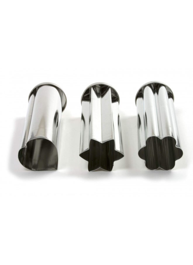 Norpro Tin Canape Bread Molds, Set of 1, 3 pieces