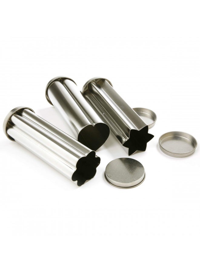 Norpro Tin Canape Bread Molds, Set of 1, 3 pieces