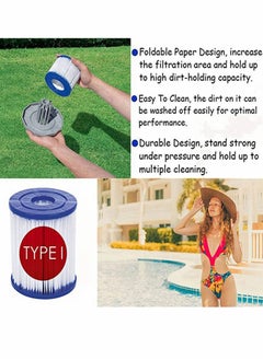 SYOSI Pool Filter Cartridge Type Compatible for Bestway Type Swimming Replacement Compatible with Filter Cartridge  - Image 4