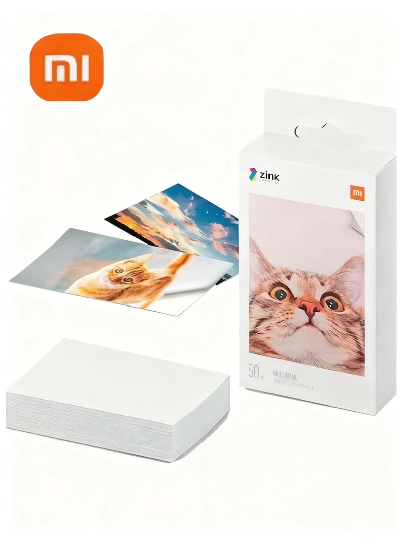 Xiaomi Photo Printer Photo Paper 50 Sheets, 3 Inch Photo Paper - Image 1