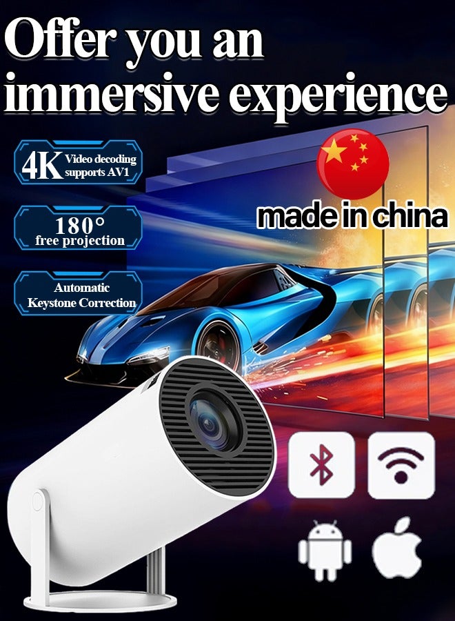 Projector 4K Full HD WiFi Portable Android Smart Mini  with WiFi & Bluetooth | Home Movie Phone Projector - Image 1