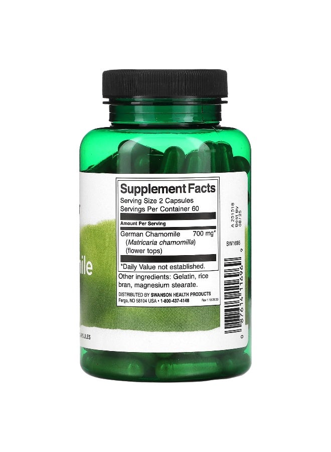 SWANSON Swanson, Chamomile , 350 mg , 120 Capsules  - Image 2