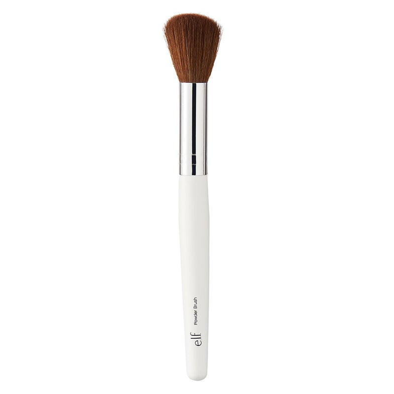 elf e.l.f. Powder Brush, Versatile Makeup Brush For Powder, Blush & Bronzer, Creates A Sculpted Look, Made With Synthetic Bristles, Vegan & Cruelty-Free - Image 1