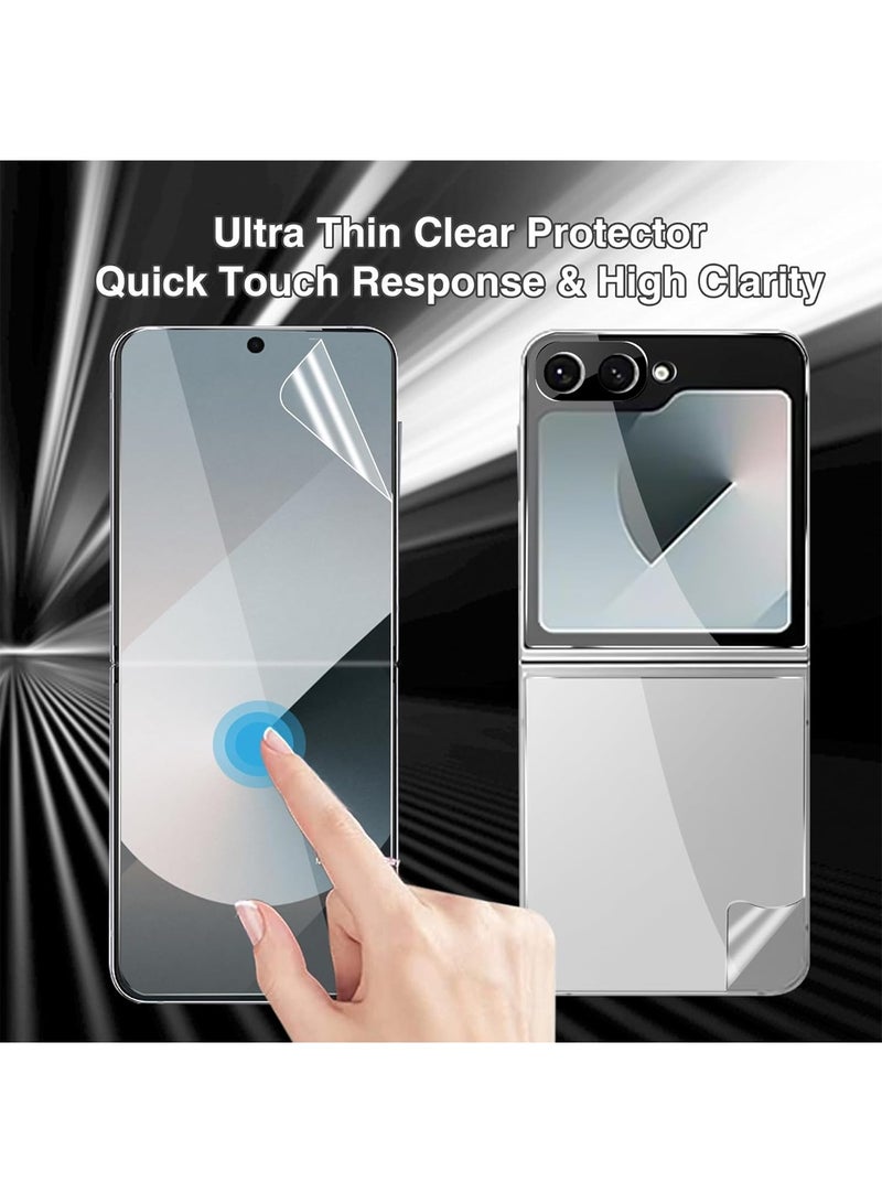 Wtech Samsung Galaxy Z Flip7 5G 2025 Front And Back With 360 Protector Transparent Film - Clear - Image 2