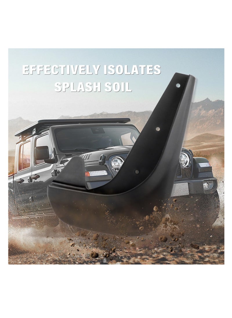 Generic - Universal Mud Flaps for Front & Rear Wheels, Splash Guards for Cars, SUVs, RVs, and Trucks - 4PCS Automotive Exterior Accessories with Installation Tools Included. - Image 1