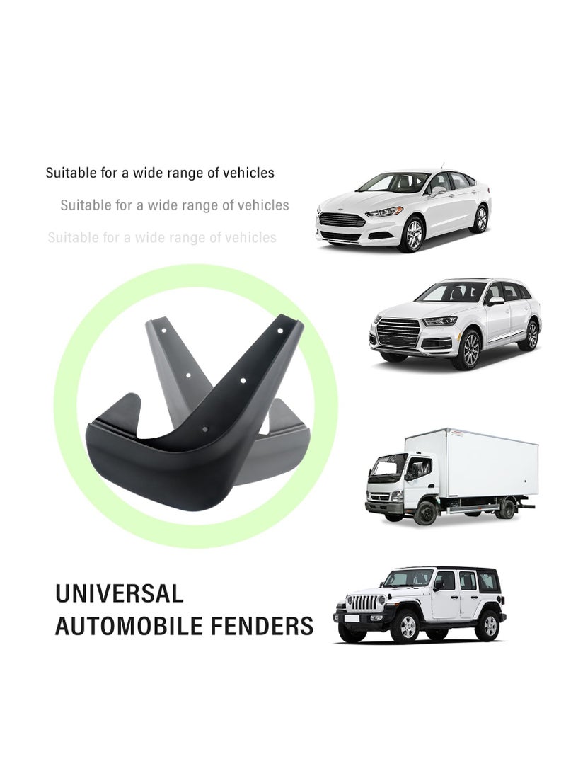 Generic - Universal Mud Flaps for Front & Rear Wheels, Splash Guards for Cars, SUVs, RVs, and Trucks - 4PCS Automotive Exterior Accessories with Installation Tools Included. - Image 1