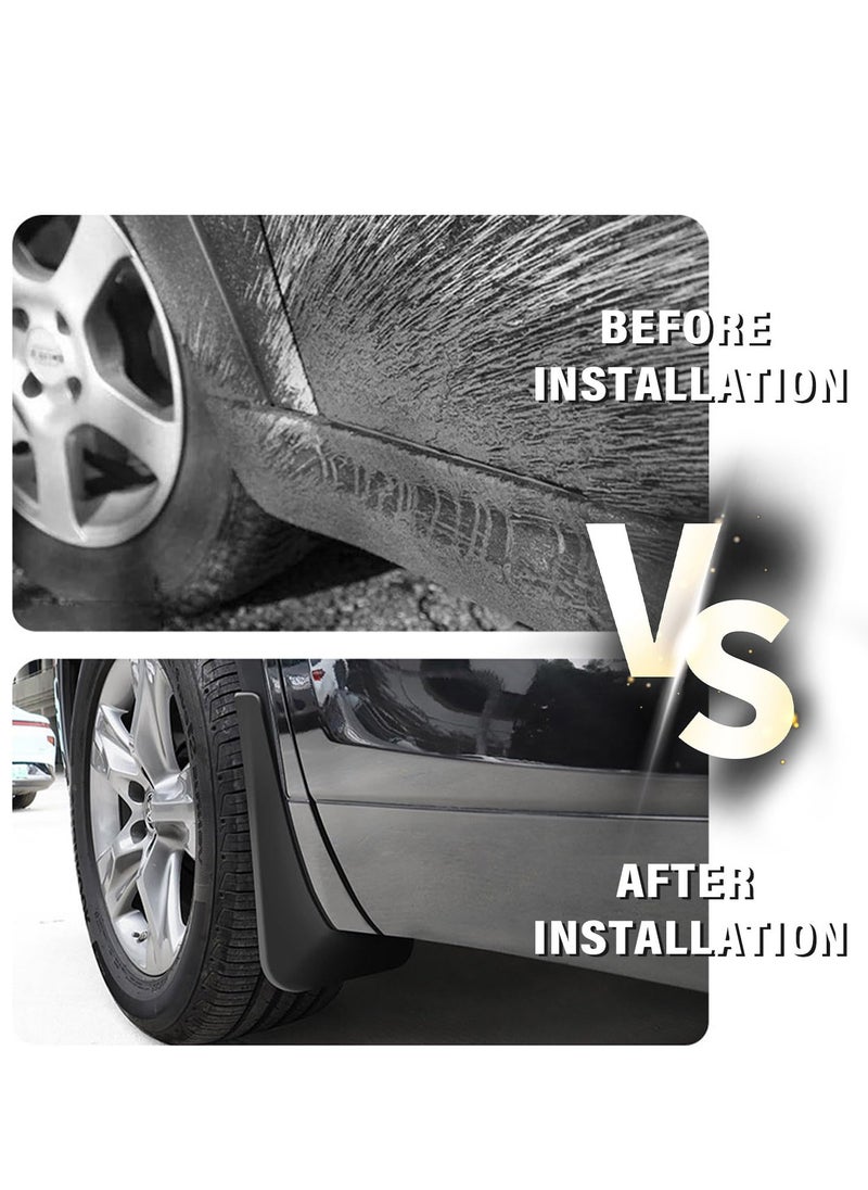 Generic - Universal Mud Flaps for Front & Rear Wheels, Splash Guards for Cars, SUVs, RVs, and Trucks - 4PCS Automotive Exterior Accessories with Installation Tools Included. - Image 1