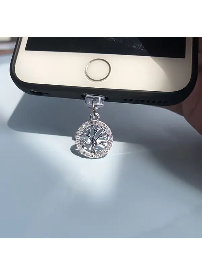 Tree Of Life Phone Lanyard With Dust Plug For iPhone 6 To 14 Pro Max Anti Loss Gift - Image 2