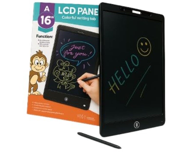 OR O&R® Portable 16-Inch LCD Writing Board for Kids – Educational Digital Slate with Stylus – Great for Travel & School Use – Color May Vary - Image 2