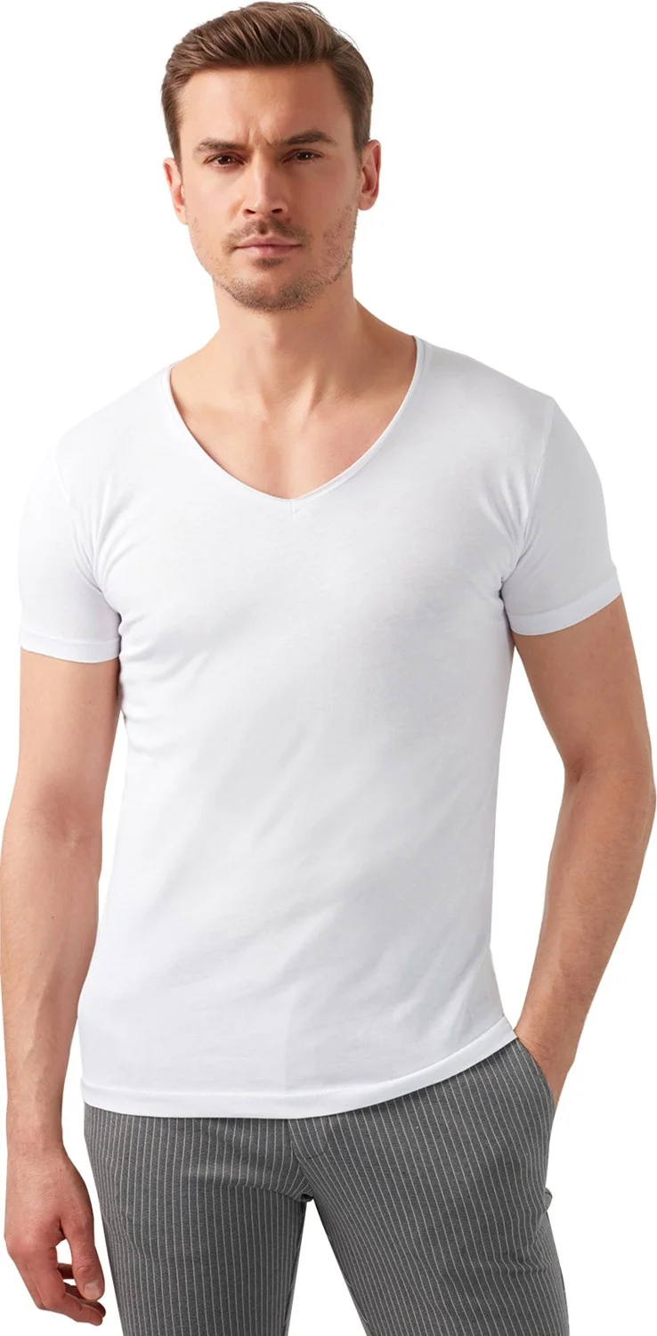 Buratti V-Neck Basic T Shirt Men's T Shirt 5412001