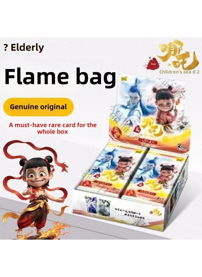 The Magic Boy Of The Card Tour Makes The Sea 2 Cards Fight The Day Bag Pro-sign The Card Blind Box Ao Bing Movie Seal God List Around-Color:Card Game Nezha 2 Yuan Package - 30 Packs In The Whole Box - Retail 2 Yuan/pack  - Image 1