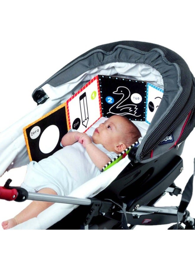 Early Education Baby Cloth Book Tear-resistant Double-use Baby Bed Belt Mirror Cute Cartoon Baby Wholesale-Color:Bed Cloth Book Gift Box  - Image 3