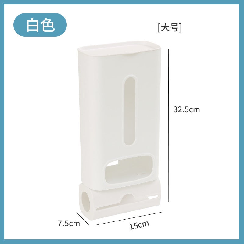 Garbage Bag Storage Box New Large Household Kitchen Wall-Mounted Plastic Bag Storage Artifact Large Capacity Organizing Box - Image 1