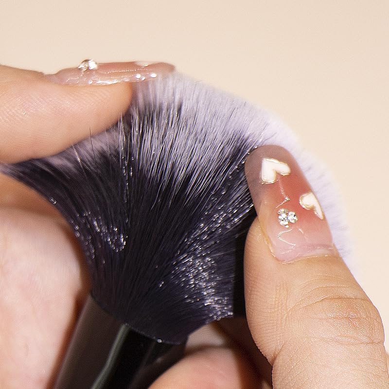 Coshine Portable ON THE GO Makeup Brush Set, COSHINE 10pcs Easy-taken Mini Full Complete Function Cosmetic Brushes Kit with Brush Pouch (black) - Image 3