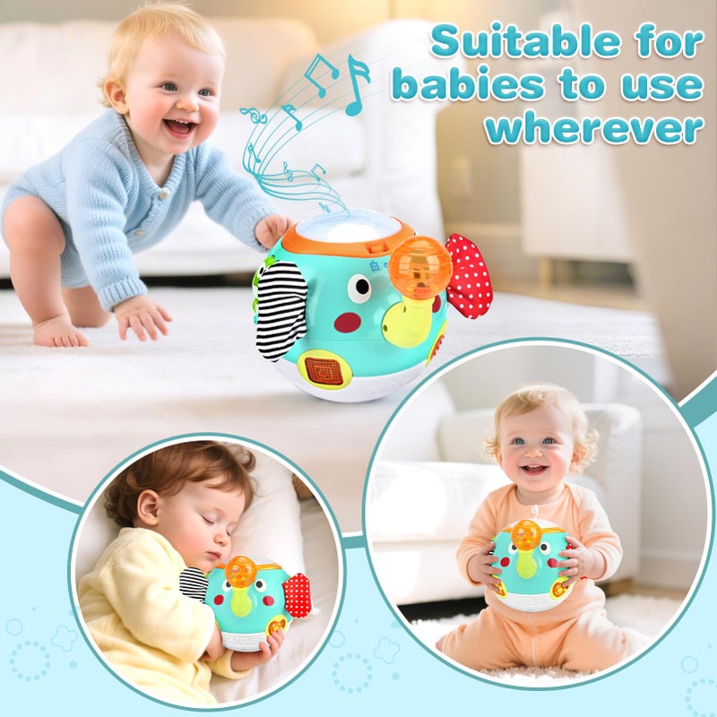 Vanplay Crawling Toys - Baby Toys 6-12 Months, Elephant Musical Toy with Lights & Sounds, Interactive Learning Baby Crawling Toys for Motor Skills Development, Sensory Toys for Boys Girls, Christmas Birthday - Image 4