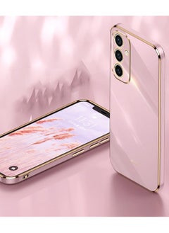 Color Fans For Samsung Galaxy A55 5G Case Glossy Electroplating TPU Protective Cover Gold-Purple  - Image 2